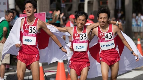 第29回ユニバーシアード（台北） 男子ハーフマラソン１，２，３！
