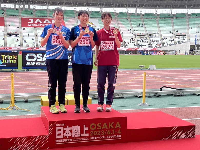 【第107回日本選手権】U20女子走高跳　表彰式