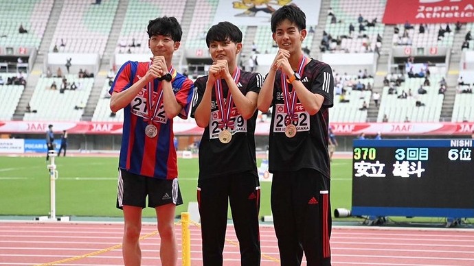 【第107回日本選手権】U20男子5000m　表彰式
