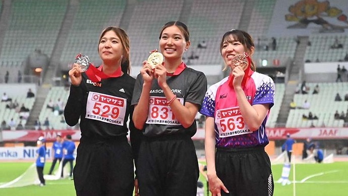 【第107回日本選手権】女子走高跳　表彰式
