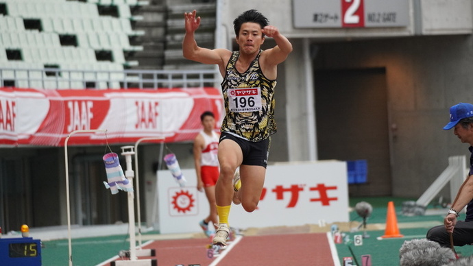 【第107回日本選手権】男子三段跳　池畠旭佳瑠が16m35（+0.8）の跳躍で3年ぶりの頂点に！