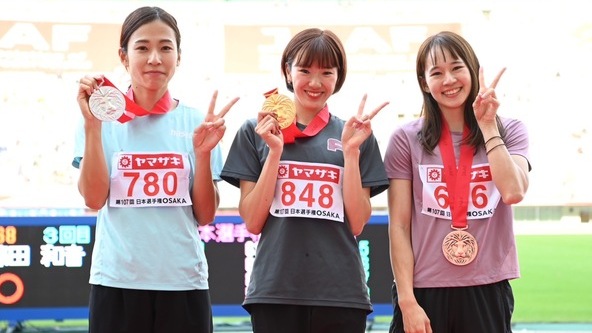 【第107回日本選手権】女子400mH　表彰式