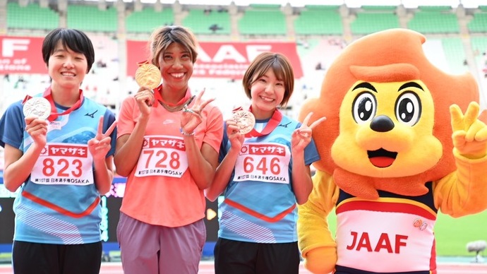 【第107回日本選手権】女子200m　表彰式