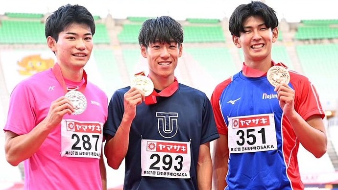 【第107回日本選手権】男子400mH　表彰式