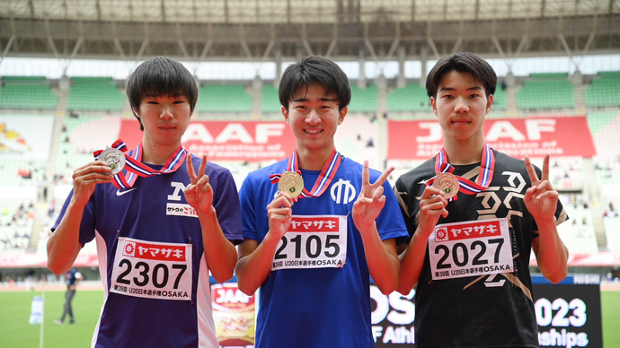 【第107回日本選手権】U20男子400m　表彰式