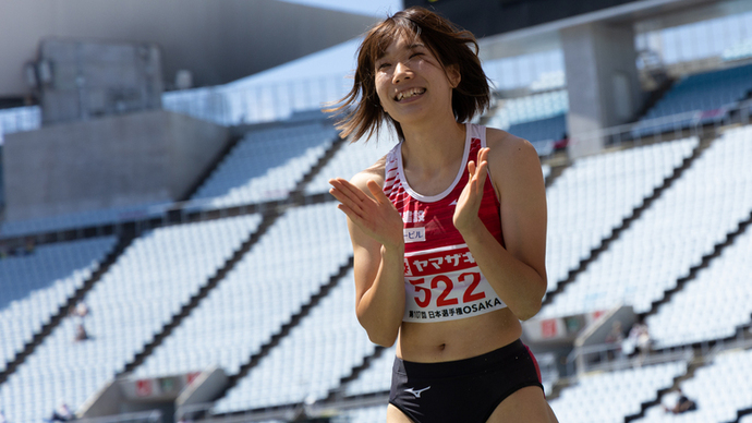 【第107回日本選手権】女子三段跳　日本記録を更新！笑顔の森本麻里子